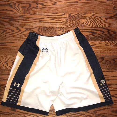 Navy Midshipmen Naval Academy Under Armour Game Shorts White #8