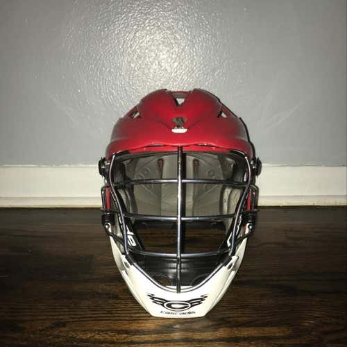 Red cascade Lacrosse Helmet