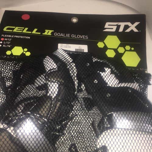 STX Cell 2 Goalie Gloves Size 12