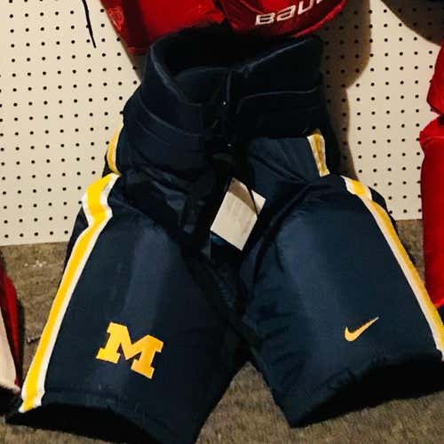 Medium University Of Michigan Nike\bauer Custom Pro Pants NEW