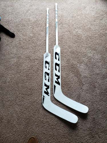 2 CCM eflex 860 goalie sticks