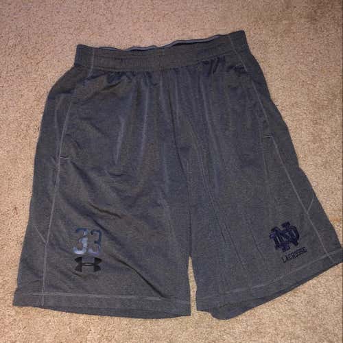 Team Issued Notre Dame Lacrosse Shorts