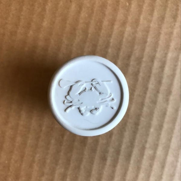 ECD White Rubber Buttend