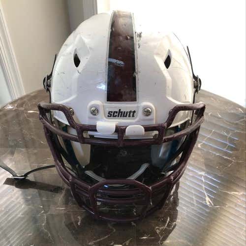 White Schutt Football Helmet
