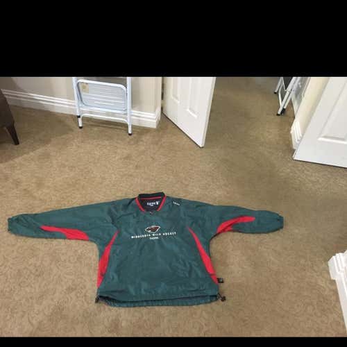 Minnesota Wild Hockey Jacket/pullover On Ice Warmup Jacket