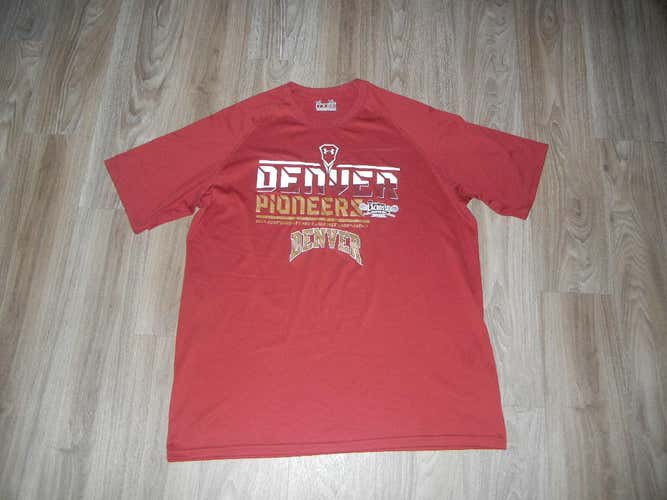 Denver Pioneers 2014 NCAA Championship Weekend Under Armour Tee Shirt Sz XL Red