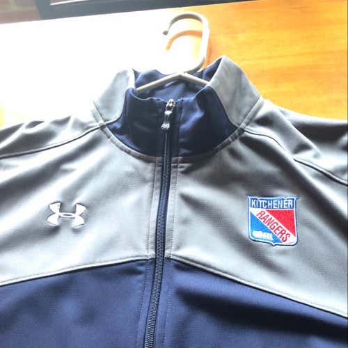 OHL Kitchener Rangers Team Issued Under Armour Zip Up Jacket. Great condition looks new.
