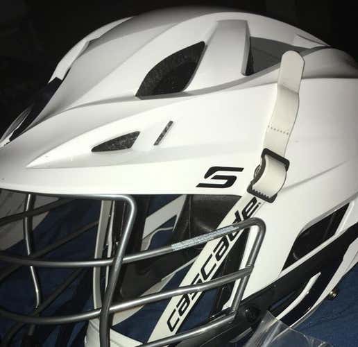 Pearl White S W/ Chrome Facemask