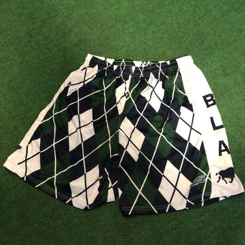 New! BLA 716 Lacrosse Shorts, Brine, XXL, Green, Blue, And White