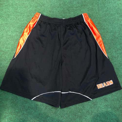 New! Bears Lacrosse Shorts, Large, OT, Black And Orange