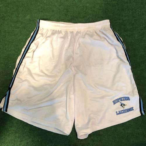New! Retro Johns Hopkins Shorts, XXL, OT, White, Blue, And Black
