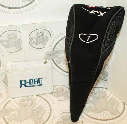 RAM FX PROTECTIVE 1 BLACK GOLF HEAD-COVER & R-BAG POUCH USED