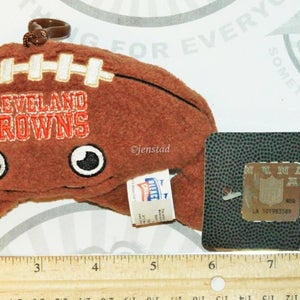 CLEVELAND BROWNS CREATURE NFL PLUSH TOY 4" FIGURE BALL BACKPACK CLIP 2013 NEW