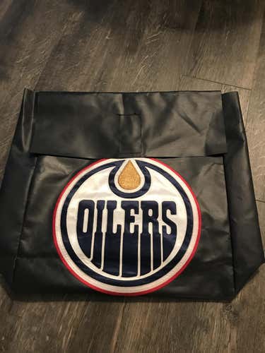 Edmonton Oilers Pro Stock hockey skate bag stitched crest rare