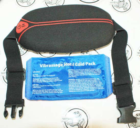 VIBRASSAGE MASSAGING BELT - THERAPEUTIC VIBRATION HOT COLD MUSCLE THERAPY