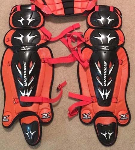 Mizuno Samurai Black And Orange Catchers Gear