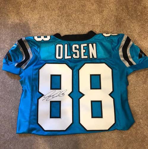 Greg Olsen 2014 Signed Game Worn Jersey