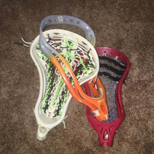 3 Lacrosse Heads For $20