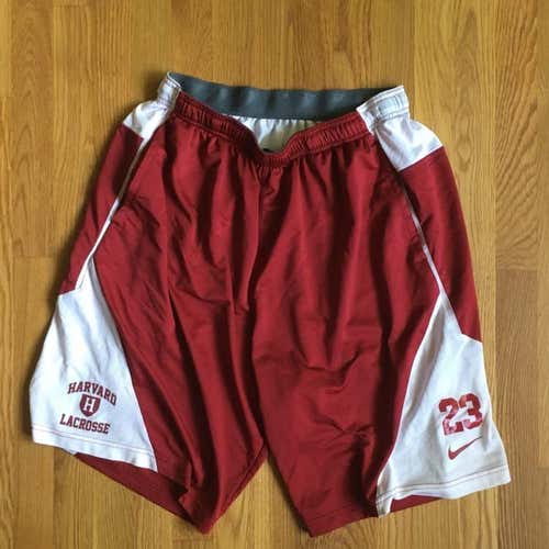 Harvard Lacrosse #23 Nike XL Shorts - Team Issued