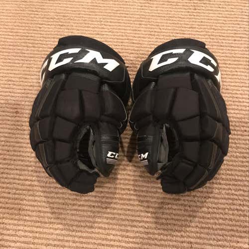 CCM U+ 08 Black Gloves -12”