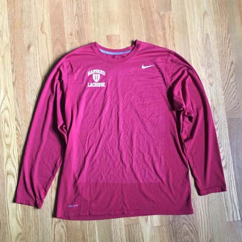Harvard Lacrosse #24 L Nike Longsleeve - Team Issued