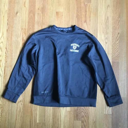 Harvard Lacrosse #7 L Crewneck Sweatshirt - Team Issued
