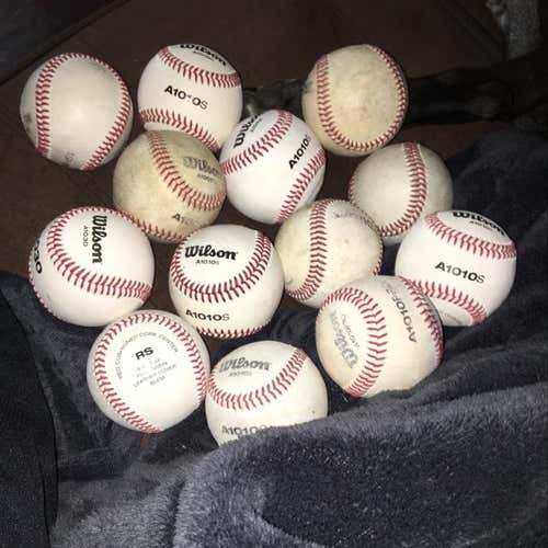 Wilson Baseballs Lot Of 13
