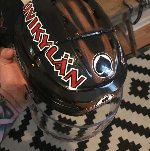 Used European Bauer Helmet With New Bauer Visor