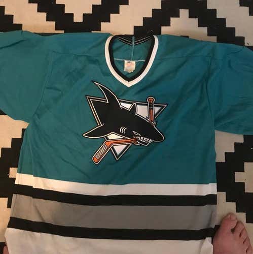 Retro Sharks Ccm Jersey No #
