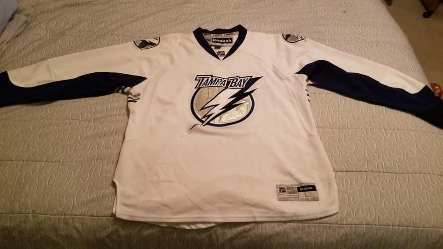 Tampa Bay Lightning White Jersey Large