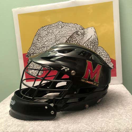Blacked Out Maryland Cascade R Helmet w Throat Guard