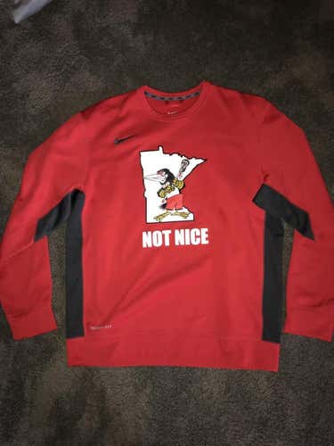 TEAM ISSUED MN SELECT LOONS "NOT NICE" CREWNECK SWEATER