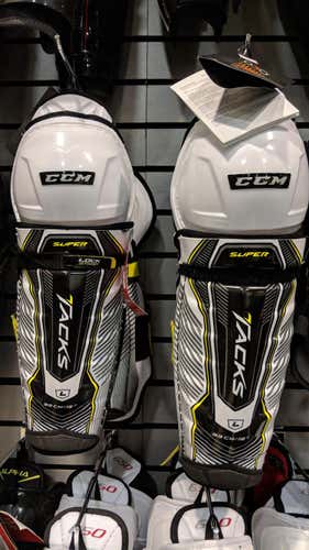 New CCM Super Tacks Shin Pads 14"