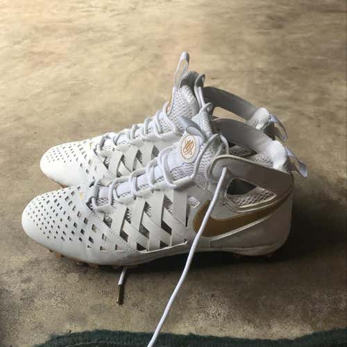 Nike Huarache Size 12 Chrome Gold And White  (from Nike Bluechip)