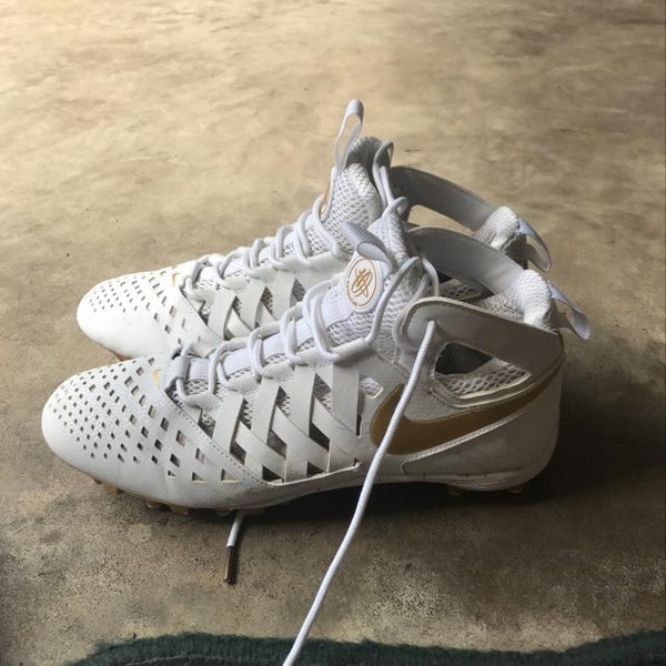 Nike Huarache Size 12 Chrome Gold And White (from Nike Bluechip)