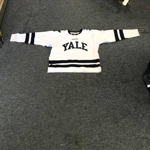 Pro Stock Bauer Yale University Hockey Jersey Senior Large New