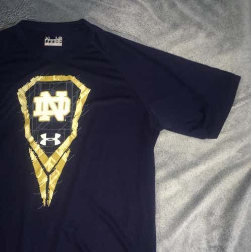 Under Armour Notre Dame Lacrosse Shirt (L) - No Trades