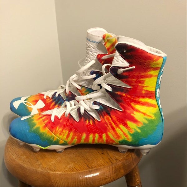 BN Under Armour Highlight Cleats Tye-Dye Size 13