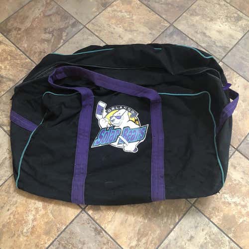 Orlando Solar Bears Pro Stock Hockey Bag 90's Rare