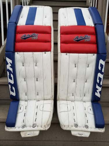 CCM Retro Flex Pro Goalie Leg Pads Senior 34+2