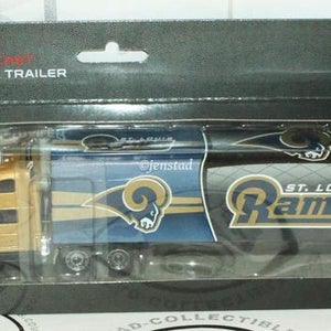ST LOUIS LA RAMS NFL 1:80 DIECAST SEMI TRUCK TRACTOR TRAILER TOY VEHICLE 2012