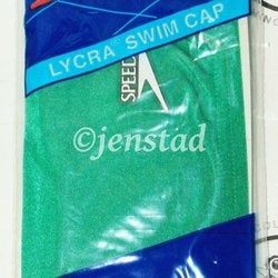 SPEEDO LYCRA SWIM STRETCH CAP KELLY GREEN SWIMMING SUN PROTECTION SWIMWEAR NEW