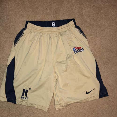 Naval Academy Navy Midshipmen Nike Gold/Away Game Shorts #6