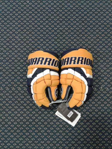 New Mismatch Yellow/Navy Warrior DT 1 Gloves Senior - Left 15", Right 14"