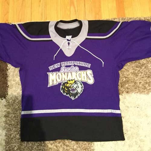 Vintage NH Jr Monarchs Game Used Jersey - #5 - Large