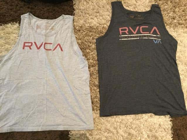 RVCA Two Pack Tank Tops - Large