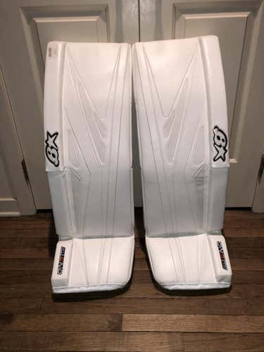 New Brian's GNETiK Pro 3 Goalie Pads 35”+1 All White