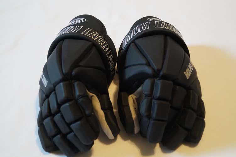 *NEW*Max Lax Box Old Skool Black Leather Player Gloves MX-PG-1000