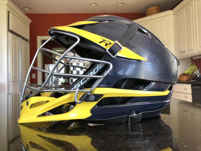 Cascade R Helmet Adult Navy Blue / Yellow
