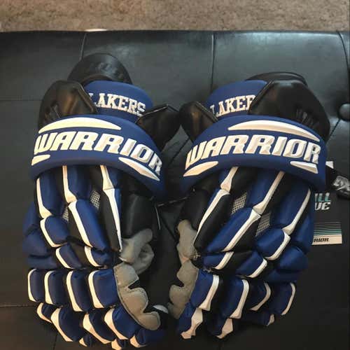 Custom Warrior Regulator 13” Gloves Brand New Royal/Black/white
